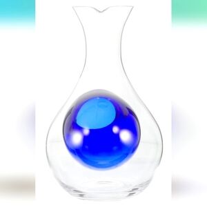 Japanese Cold Sake,Wine, or Liquor Glass 14 oz Bottle Blue Decanter Collection